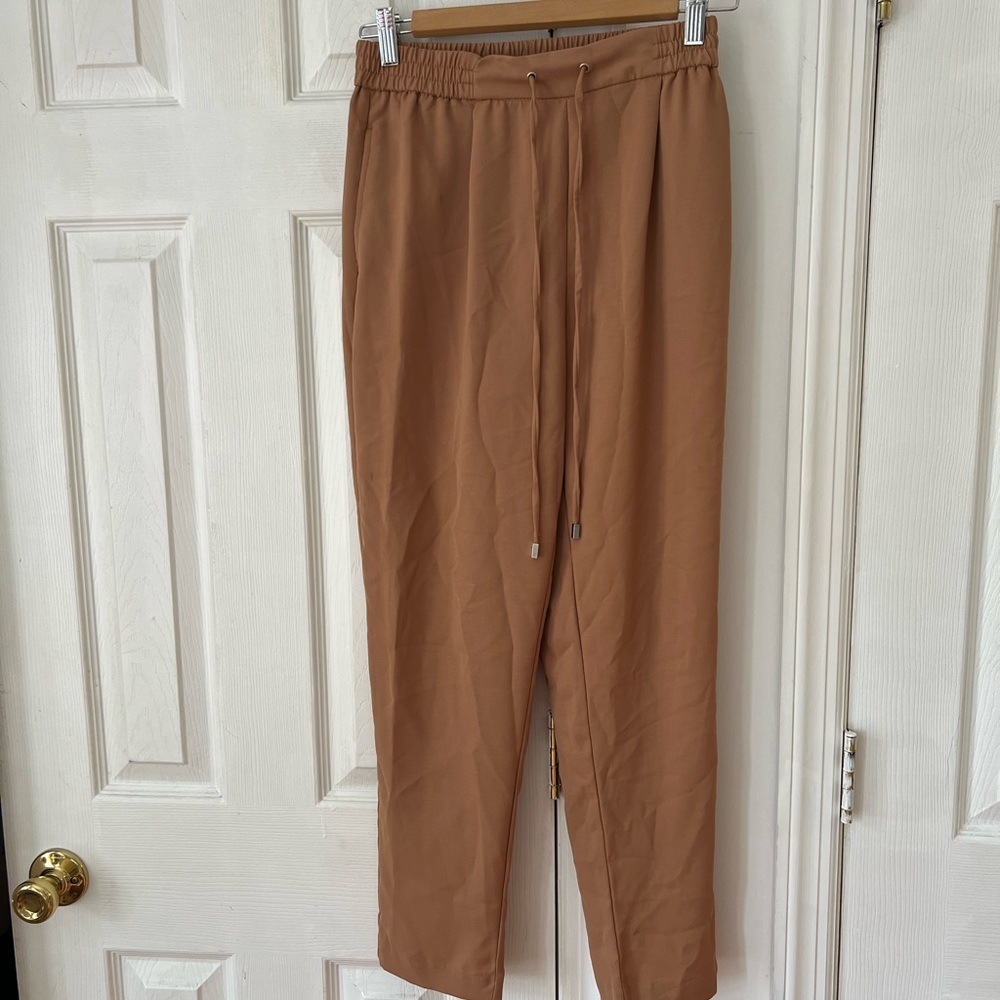 Zara loose pants caramel